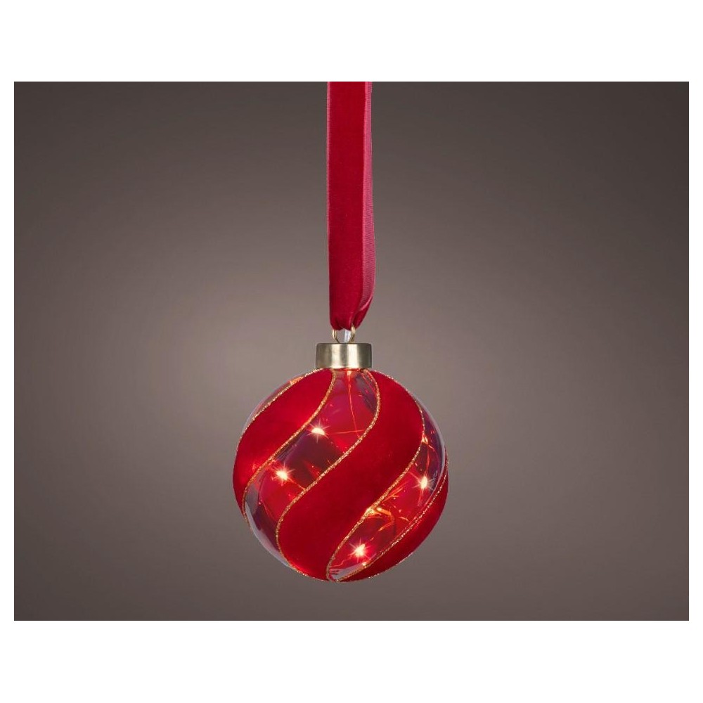 SFERA MICROLED STOFFA ROSSO D.10